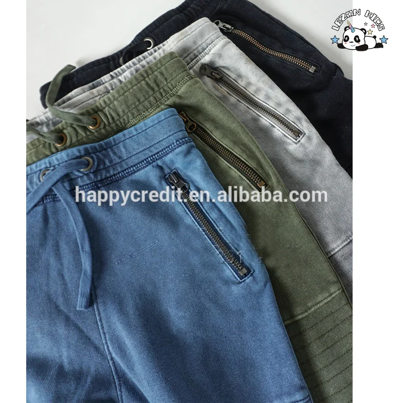LEZONKIDS - Calças de moletom largas e confortáveis para meninos, calças harem, calças de hip hop pretas para meninos de 2 a 12 anos